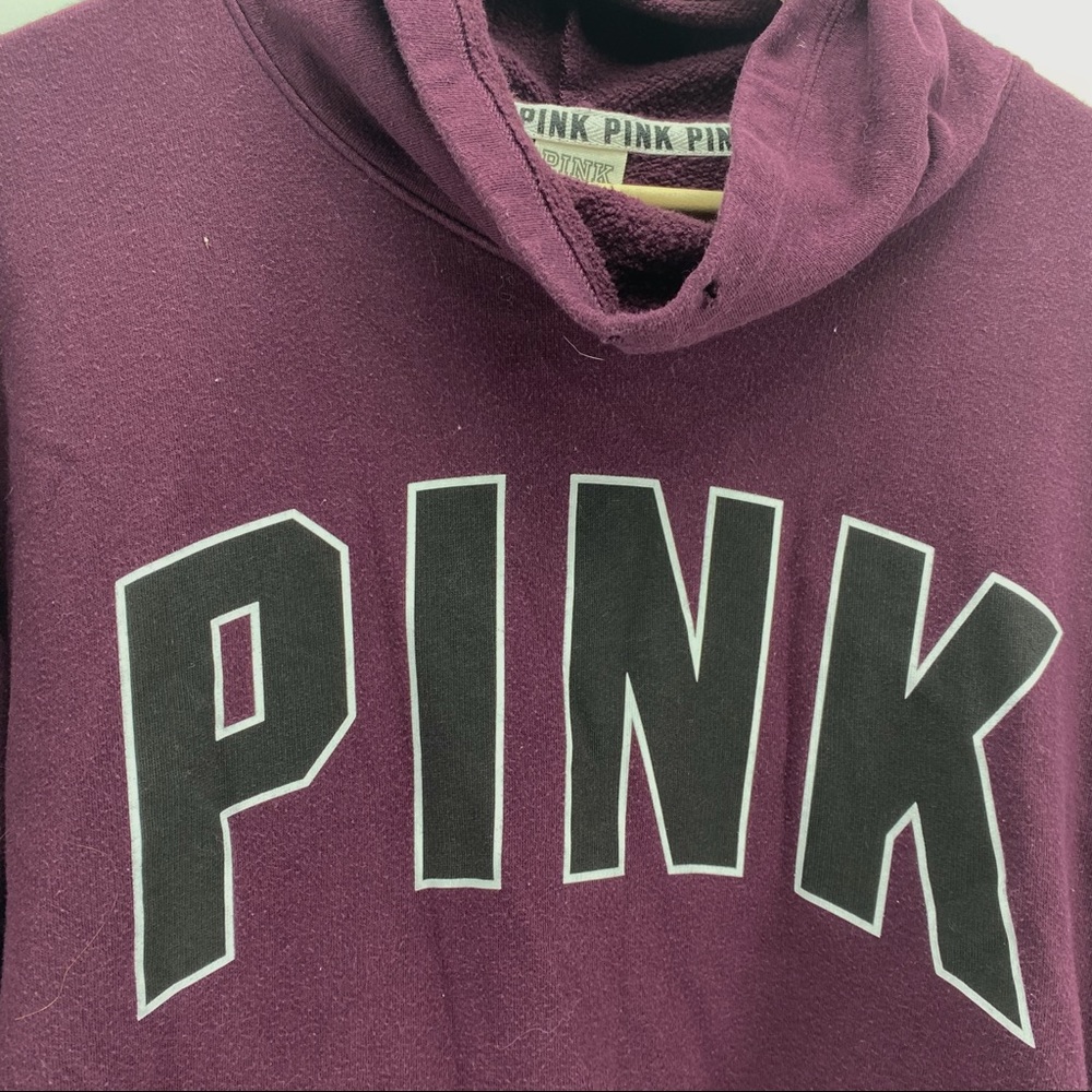 Pink Victoria’s Secret plum cowl neck sweater - Picture 3 of 5